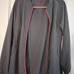 Carhartt Women's Gray Utility Jacket with Pink Trim